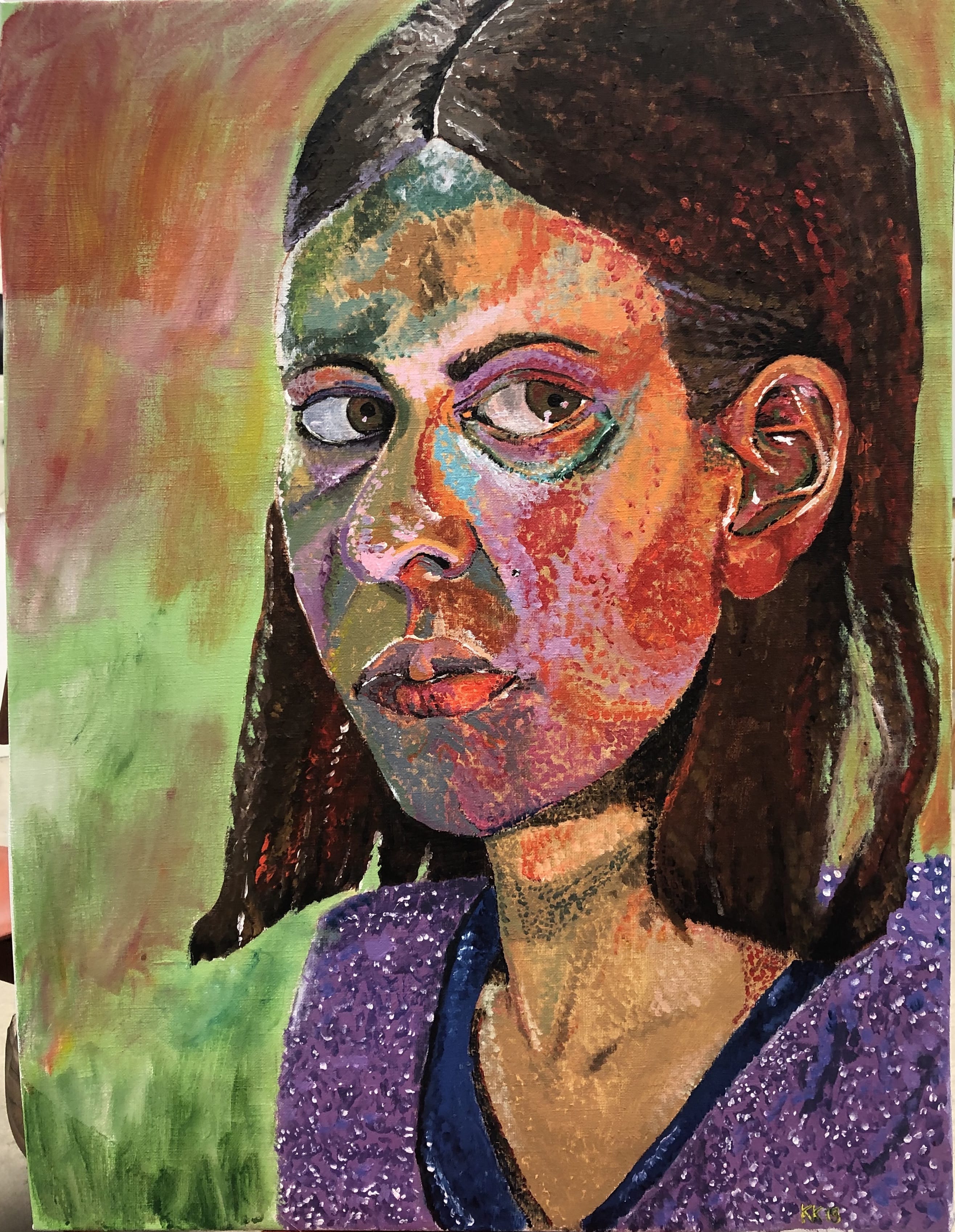 colorful selfportrait